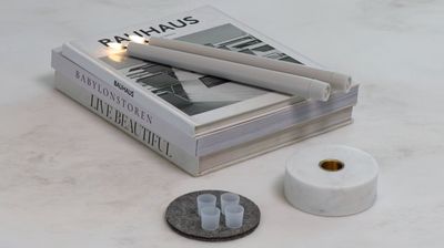 Taper Candle Clear Silicone Caps 4 Pack