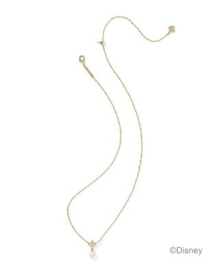 The Disney Princess Crown Pendant in Gold White