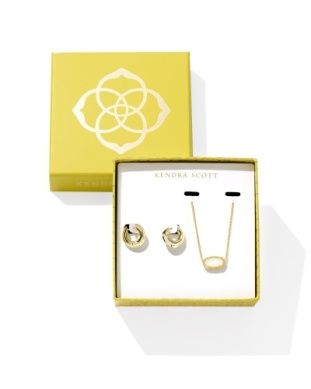 The Elisa Mikki Gift Set Gold Ivory Mother of Pearl