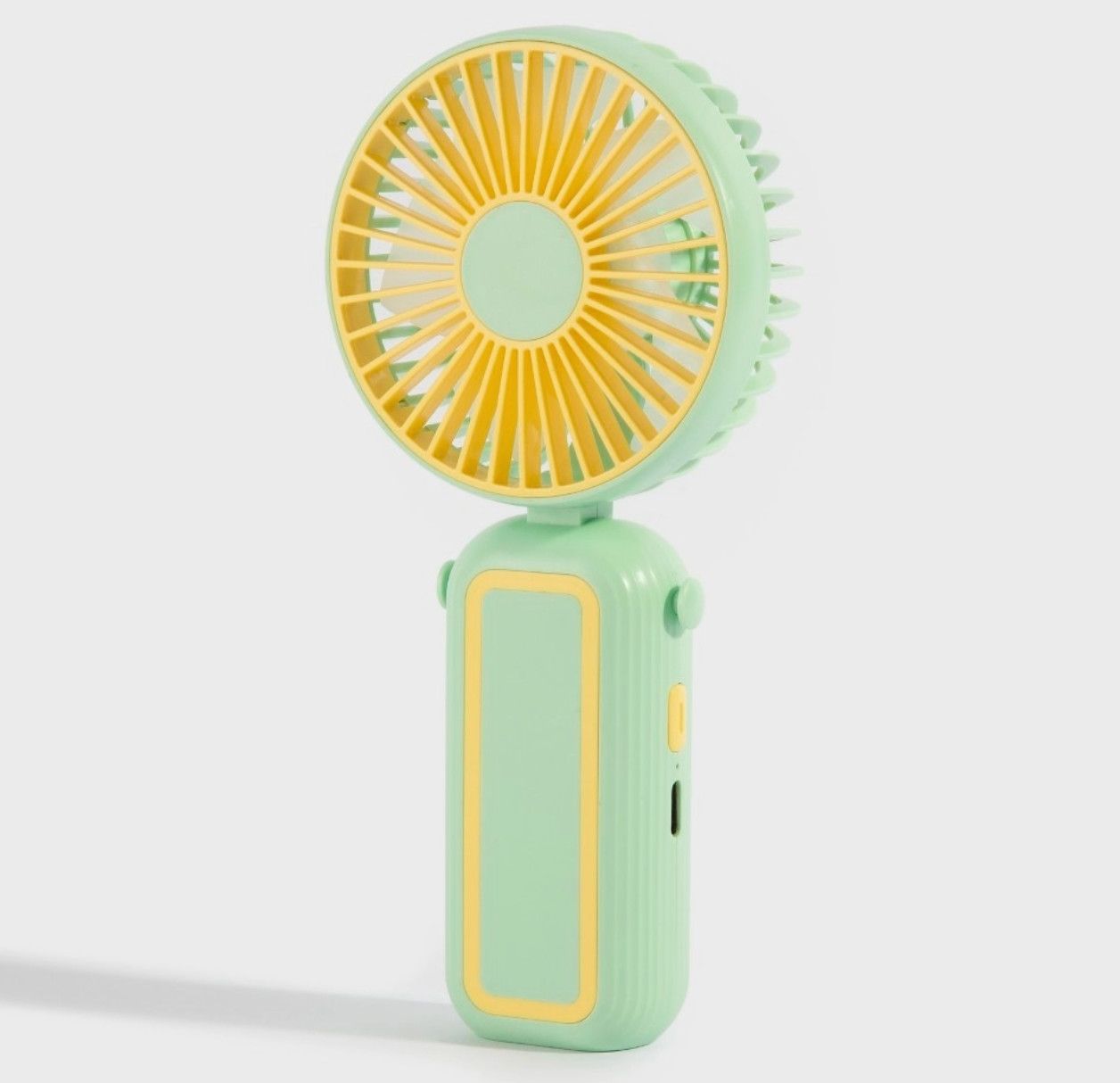 Rechargeable Handheld/Desktop Fan | Green