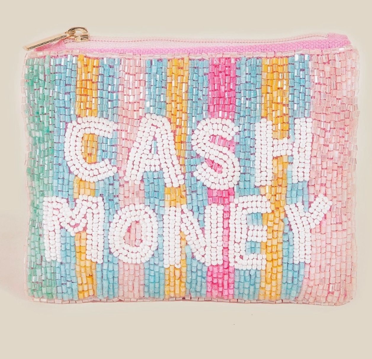 Cash Money Beaded Coin Purse