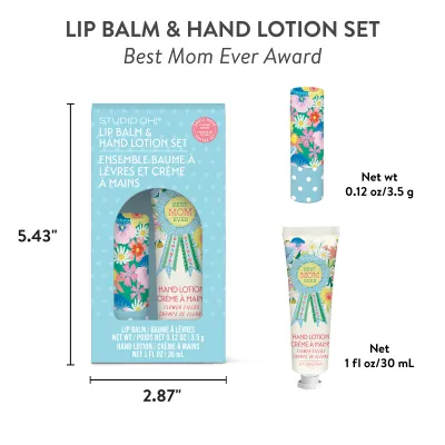 Best Mom Ever Lip Balm &amp; Lotion Set