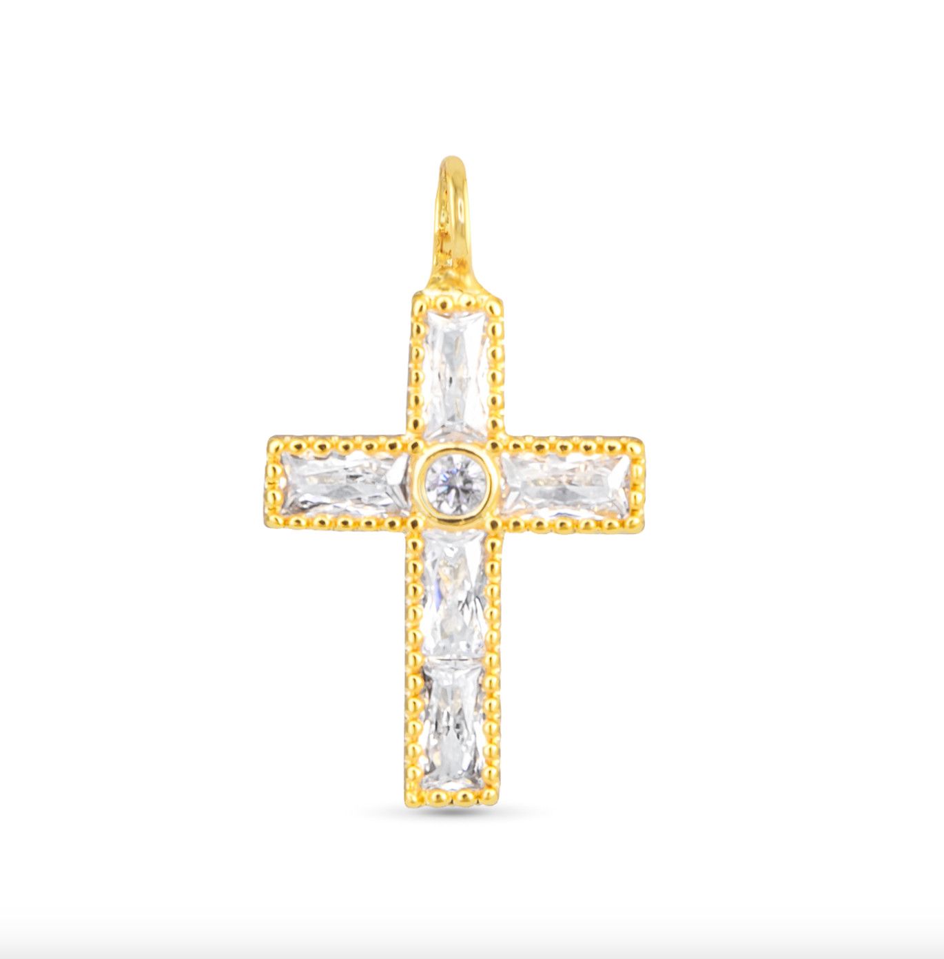 Amanda Blu® Gold Charm | CZ Cross