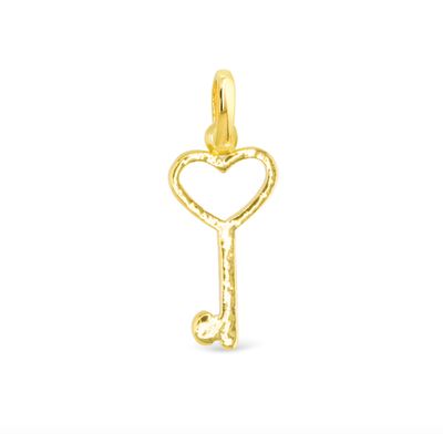 Amanda Blu® Gold Charm | Heart Key