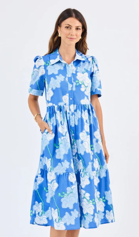 The Jema Orchid Blue Dress, Size: S