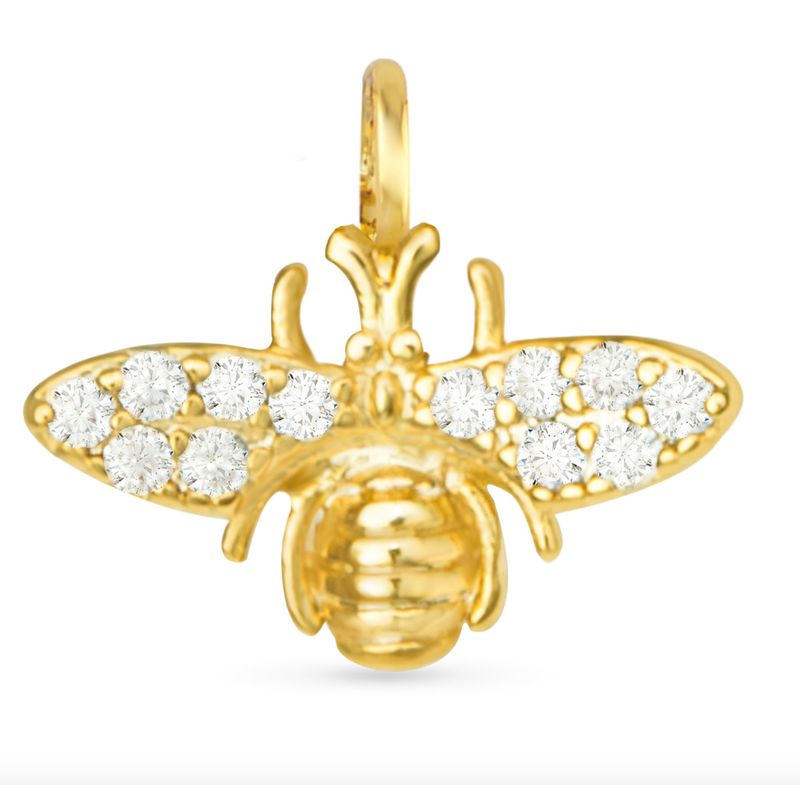 Amanda Blu® Gold Charm | CZ Bee