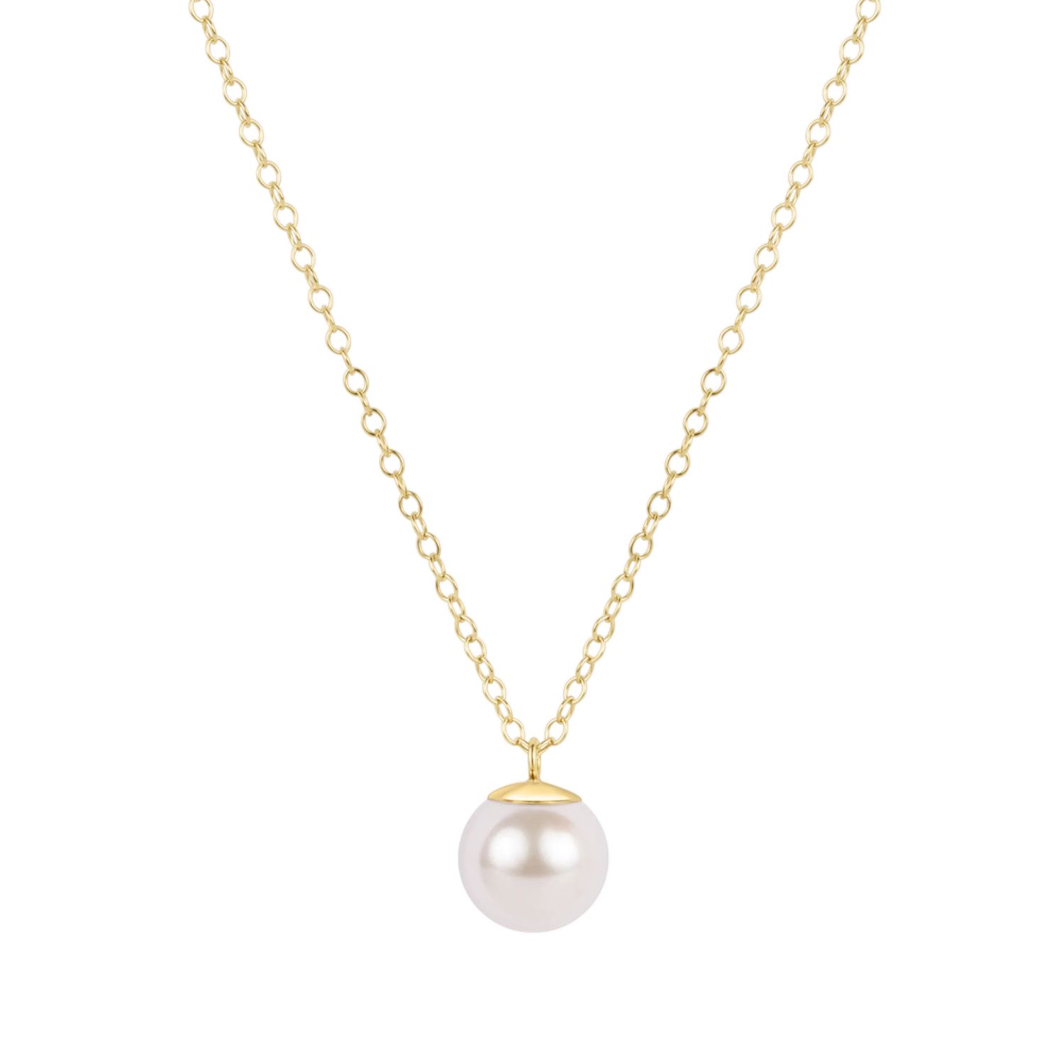 Enewton 16" Necklace Gold Classic Pearl 10mm Charm