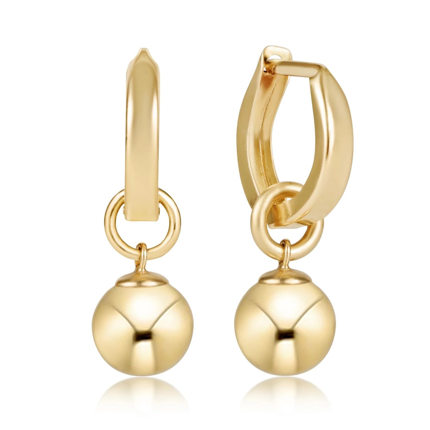 Enewton Huggie Gold 0.5" Hoop Classic Gold 8mm Charm