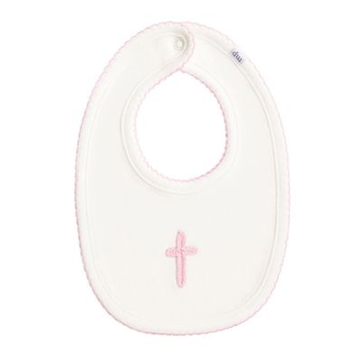 Crochet Cross Bib | Pink