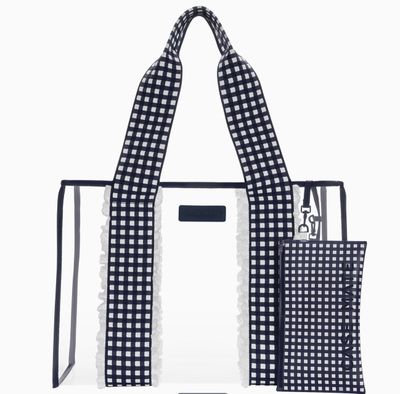 Case-Mate Jelly Tote + Phone Pouch | Navy Gingham
