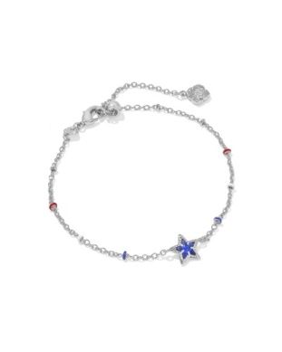 Mini Cassidy Bracelet in Silver Cobalt Blue Illusion