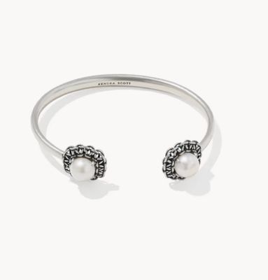 The Gabriella Pearl Cuff Bracelet Vintage Freshwater Cultured Pearl
