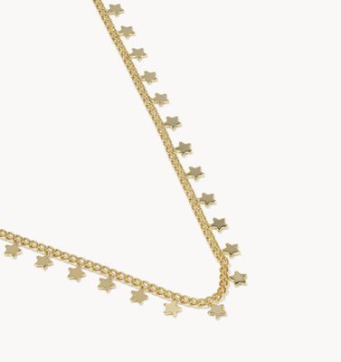 The Parker Star Strand Necklace in Gold