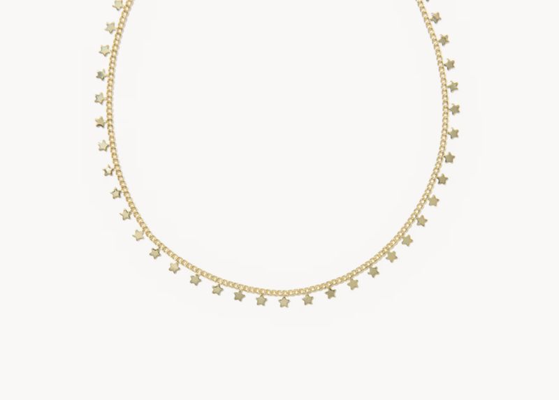 The Parker Star Strand Necklace in Gold