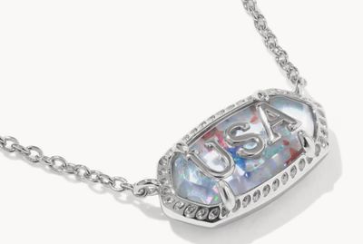 The Elisa USA Pendant in Silver
