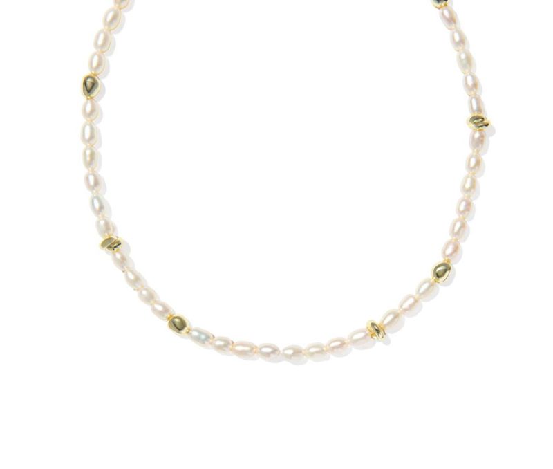 The Gabriella Pearl Strand Necklace in Gold