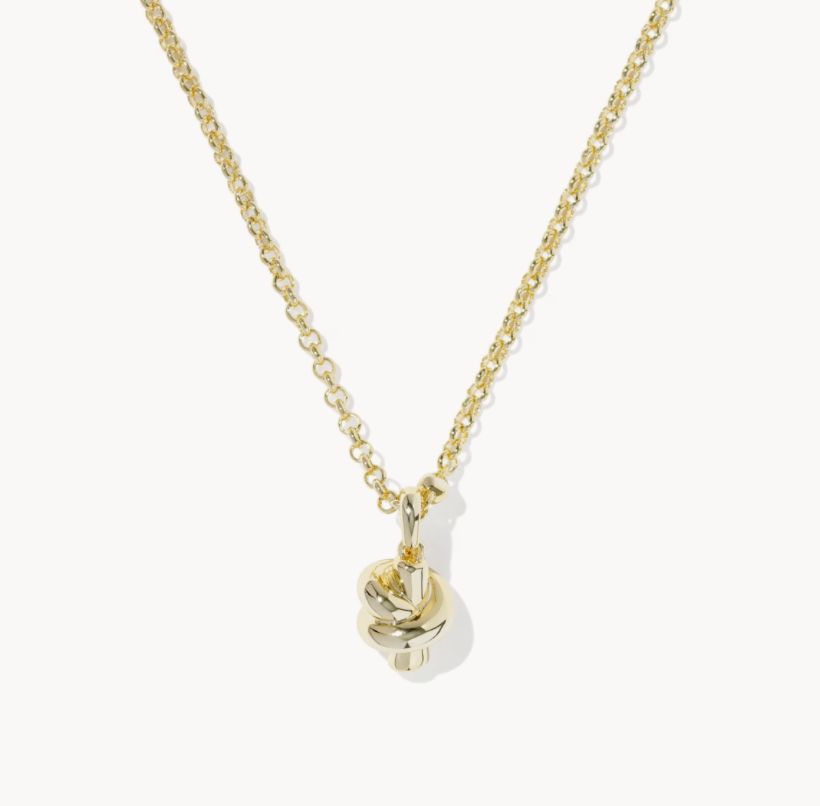 The Parker Knot Pendant Necklace in Gold