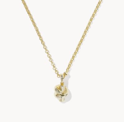 The Parker Knot Pendant Necklace in Gold