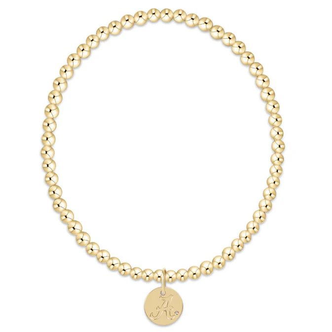 eCOLLEGIATE Classic Gold 3mm Bracelet Alabama Disc