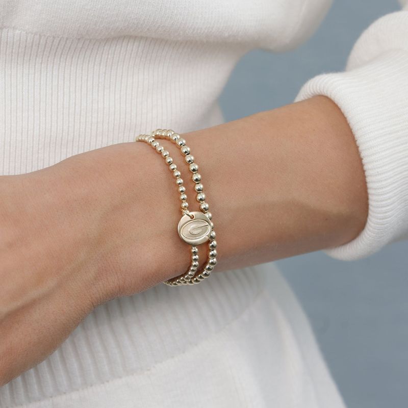 eCOLLEGIATE Classic Gold 3mm Bracelet UGA Disc
