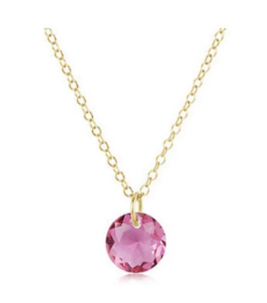 Enewton 16" Necklace Gold Reflection Small Charm (October)