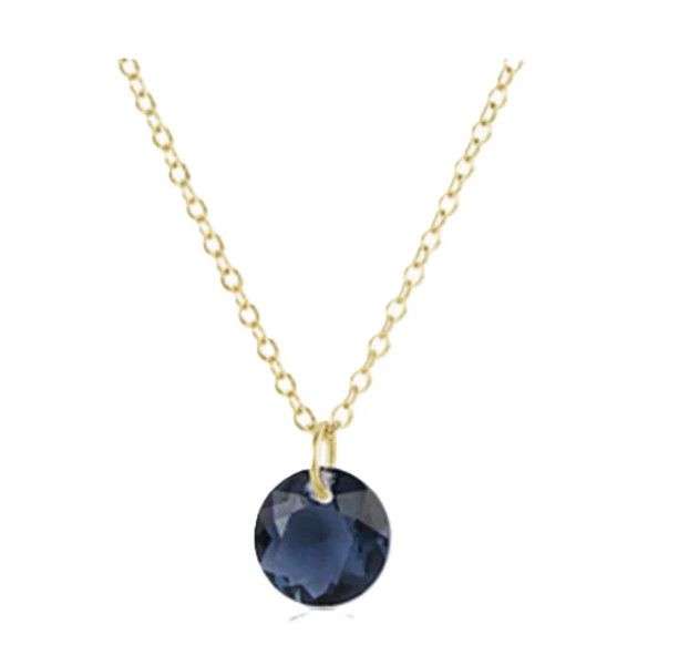 Enewton 16" Necklace Gold Reflection Small Charm (September)