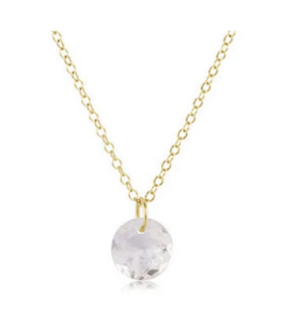Enewton 16" Necklace Gold Reflection Small Charm (April)