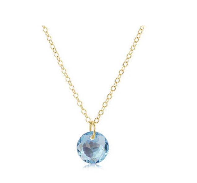 Enewton 16" Necklace Gold Reflection Small Charm (March)