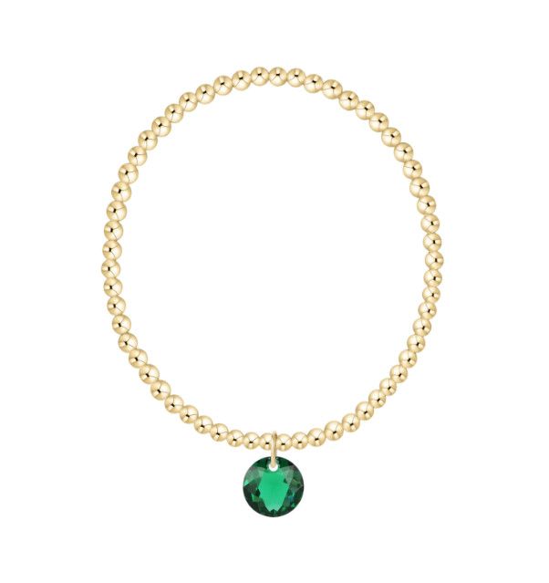 Enewton Classic Gold 3mm Bracelet Reflection Charm (May)