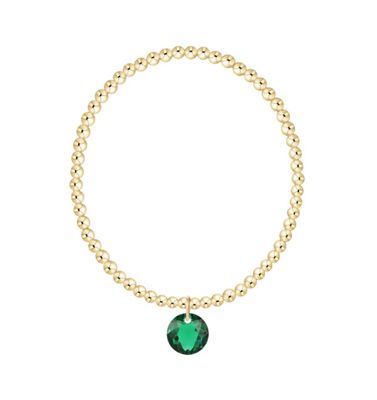 Enewton Classic Gold 3mm Bracelet Reflection Charm (May)