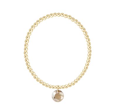 Enewton Classic Gold 3mm Bracelet Reflection Charm (November)