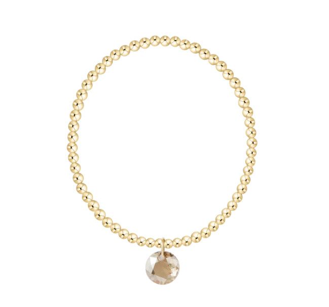 Enewton Classic Gold 3mm Bracelet Reflection Charm (November)