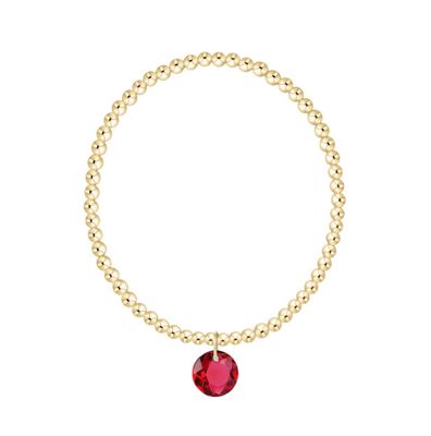 Enewton Classic Gold 3mm Bracelet Reflection Charm (July)