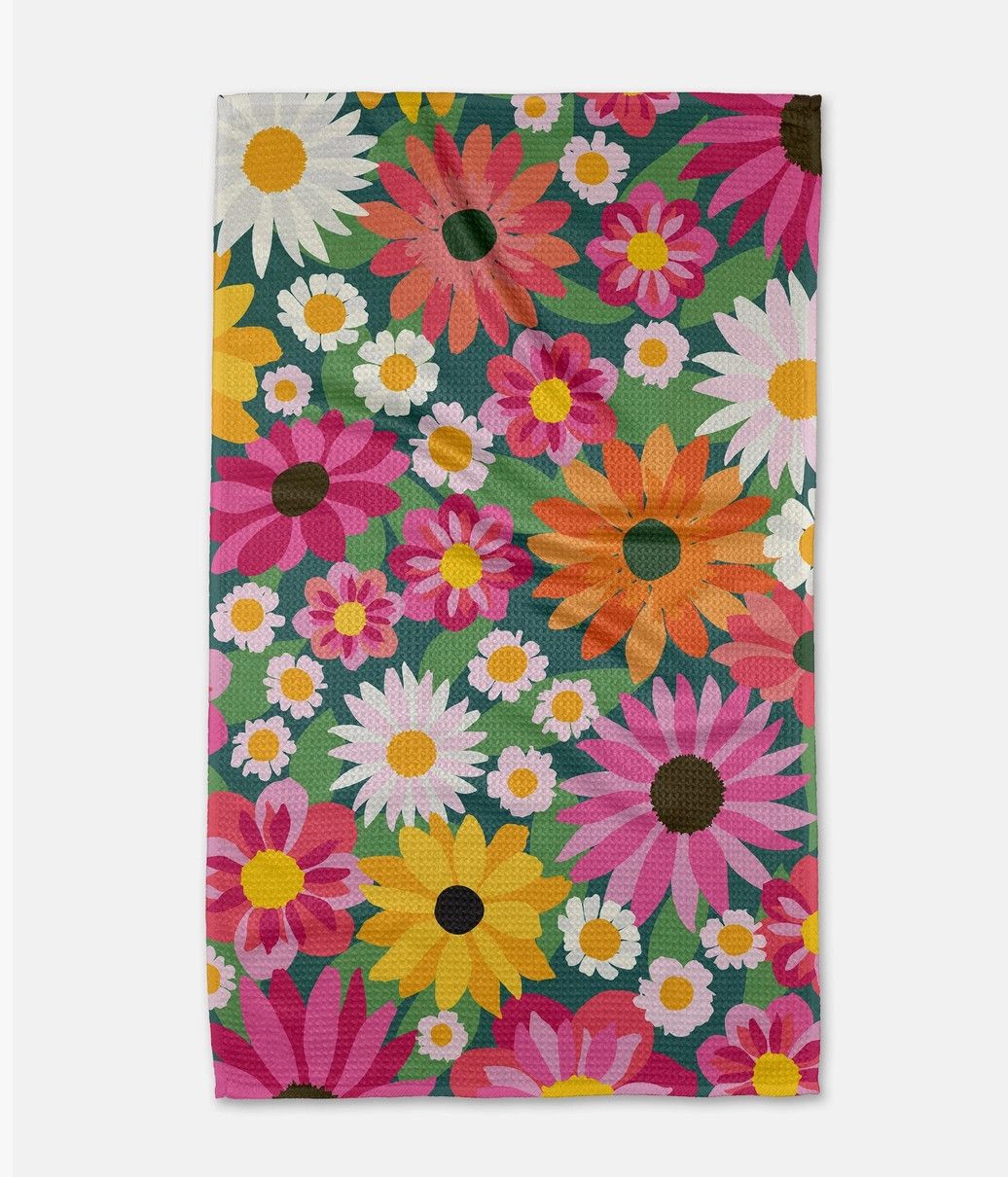 Wild Blooms Tea Towel