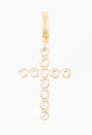 The Sophie Luxe Charm Circle Stone Cross