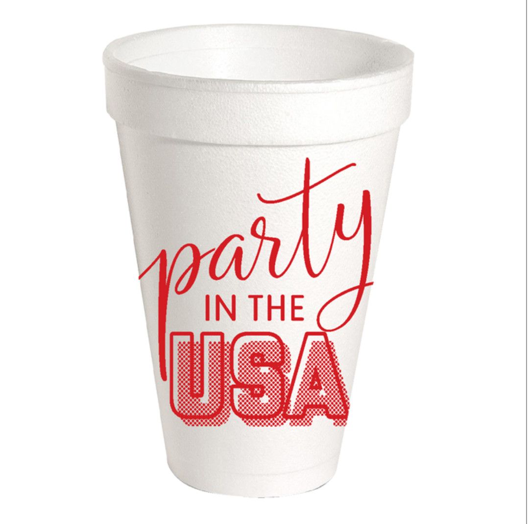 Styrofoam Cup Set | Red Party i the USA