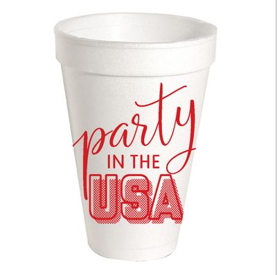 Styrofoam Cup Set | Red Party i the USA