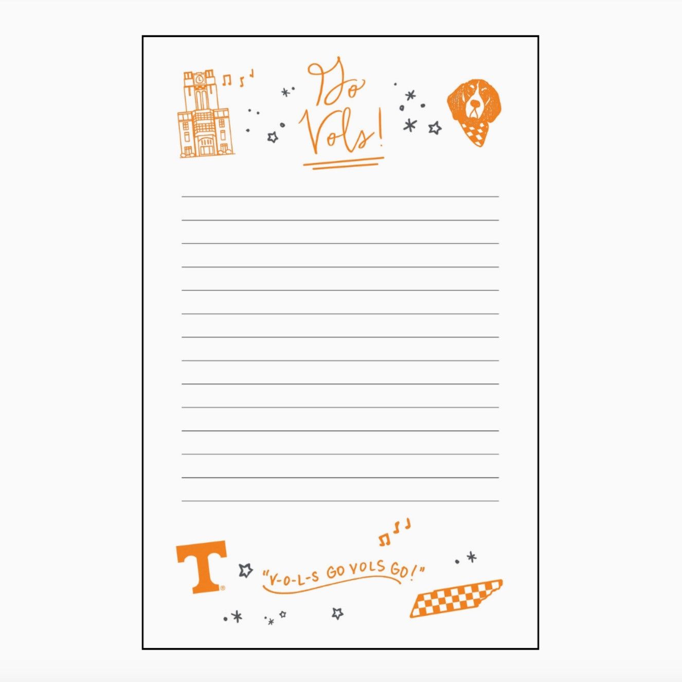 University of Tennessee® Confetti Notepad