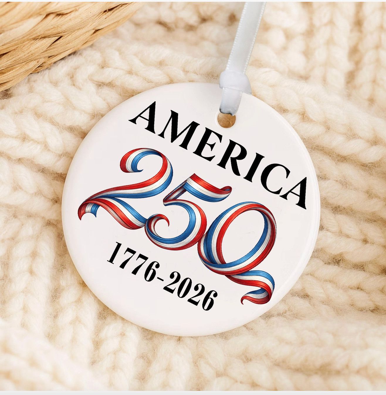 Red White Blue 250 Ornament