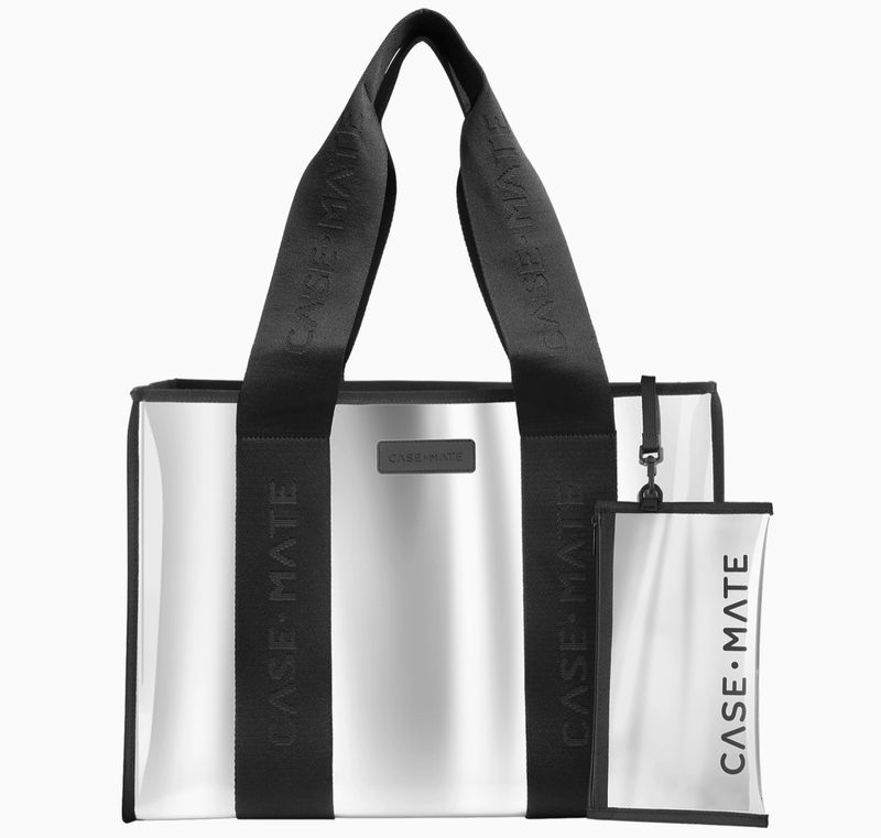 Case-Mate Jelly Tote + Phone Pouch | Silver Chrome