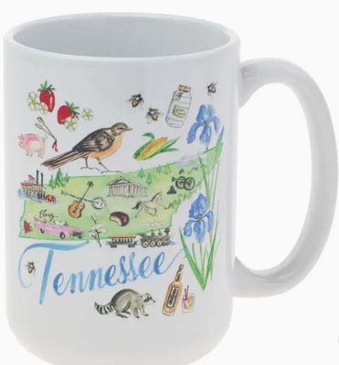 Tennessee State Collection Ceramic Mug 15oz