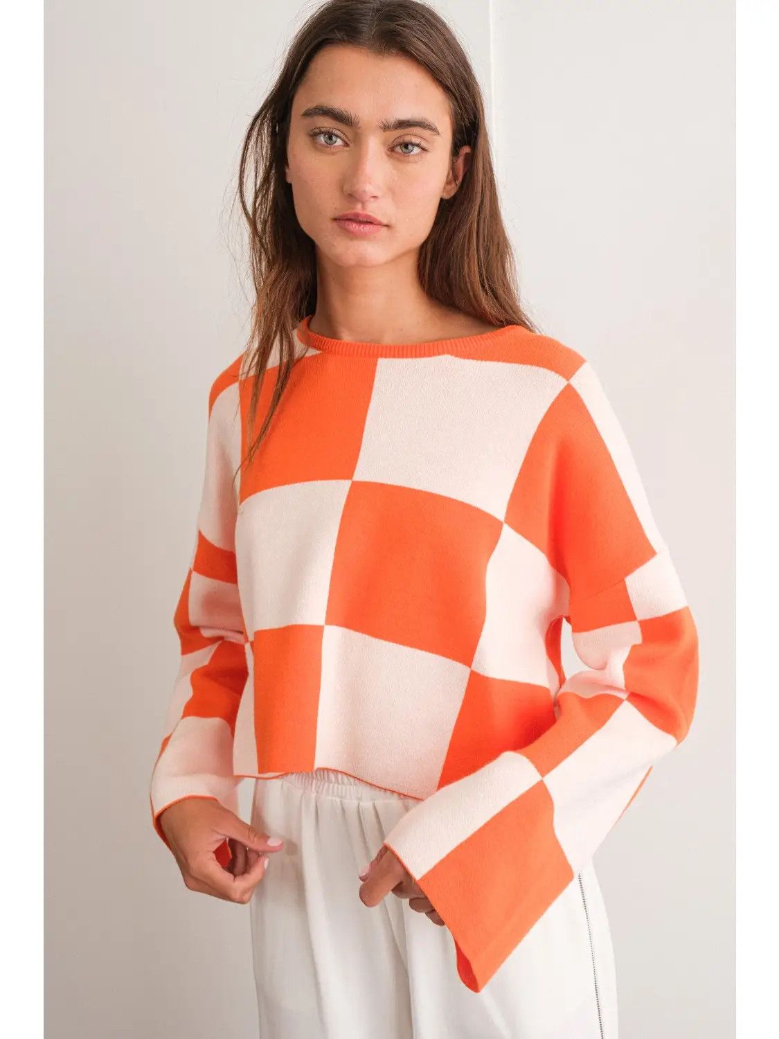 The Chelsea Checkered Top, Size: S