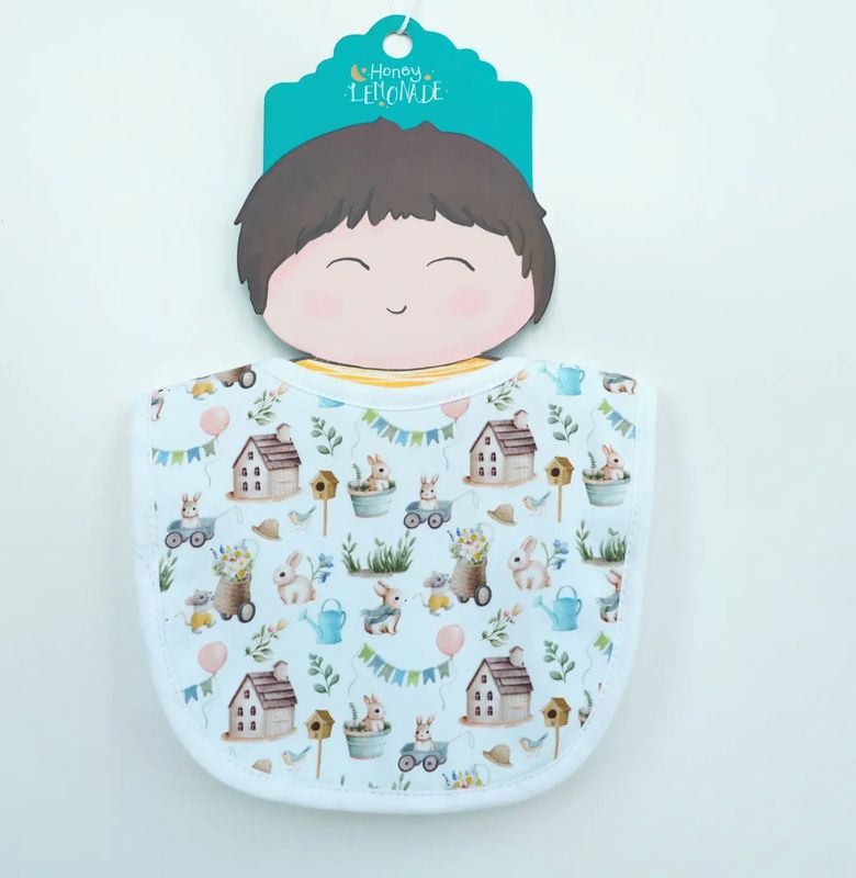Bunnies Village Baby Bib