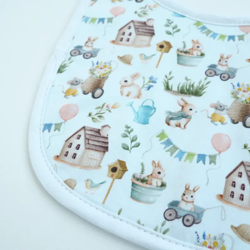 Bunnies Village Baby Bib