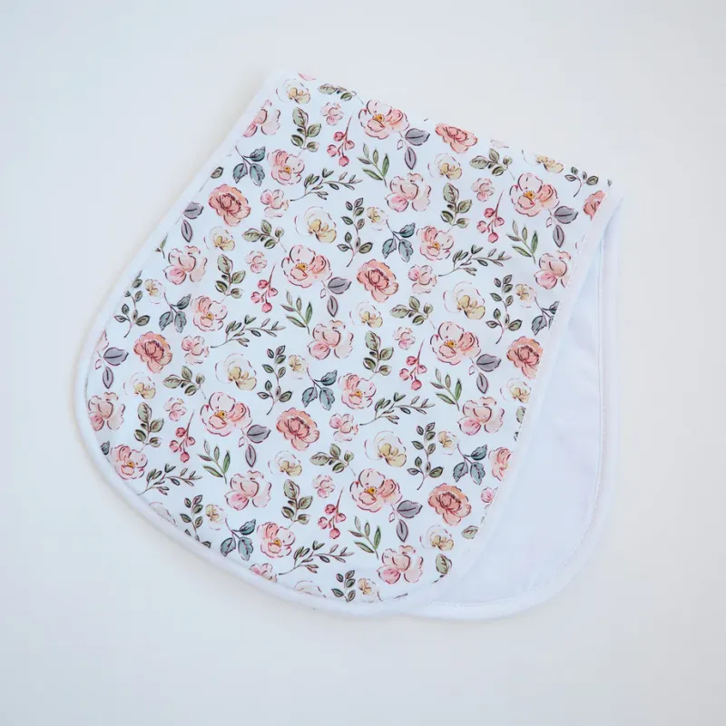 Blushing Garden Burp Cloth