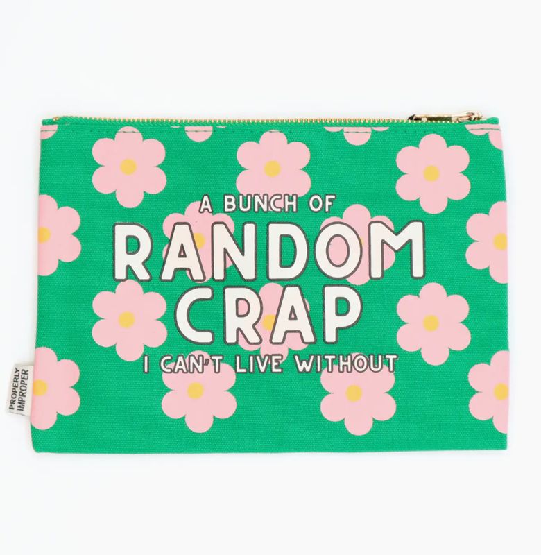 Bunch of Random Crap Canvas Pouch