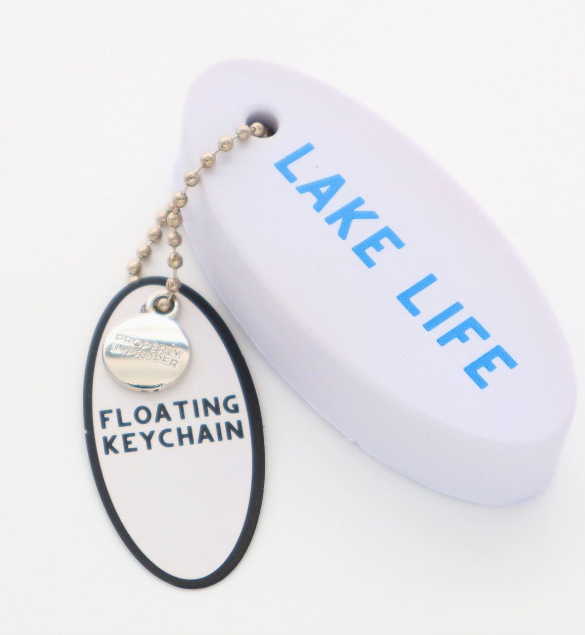 Floating Keychain | Lake Life White