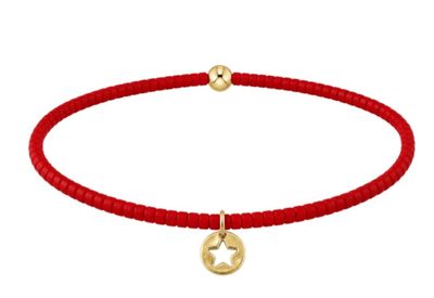 Enewton Hope Classic Bracelet Bright Red Star Small Gold Disc