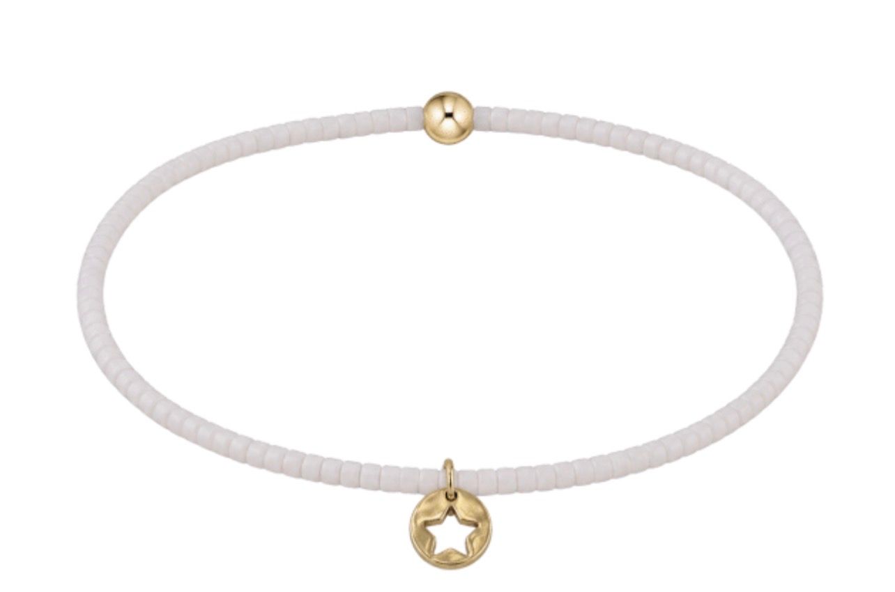 Enewton EXTENDS Hope Classic Bracelet White Star Small Gold Disc