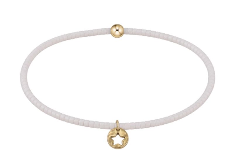Enewton EXTENDS Hope Classic Bracelet White Star Small Gold Disc